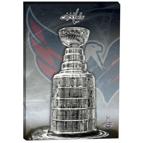  Frameworth Washington Capitals 20x29 Canvas 2018 Stanley Cup Team Logo