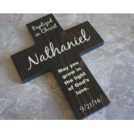 Frameyourstory Baptismal cross, Personalized baptism gift with name and date, Baptized in Christ Cross, boy baptism gift, girl baptism gift