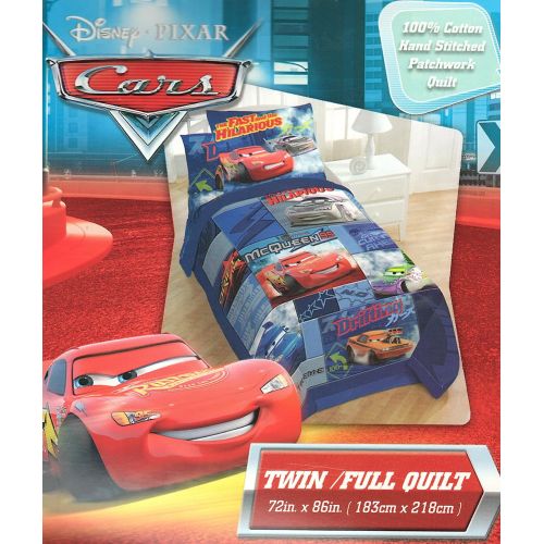  Franco Disney Cars Quilt Comforter Bedding Twin/Full Size