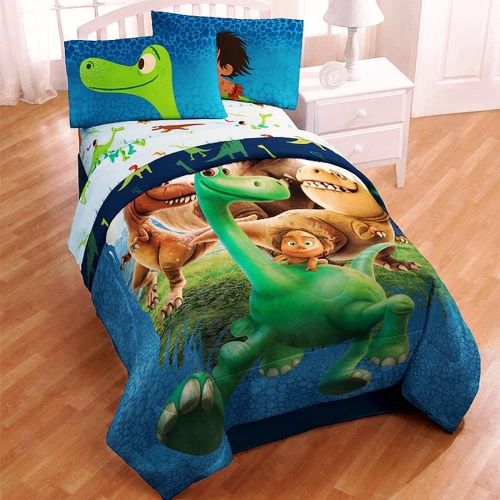  Franco Disney The Good Dinosaur TWIN Size REVERSIBLE Comforter and Sheet Set + Plush SPOT WITH SOUNDS