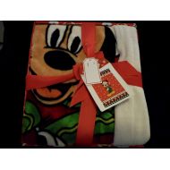 Franco Disney Santa Claus Mickey Mouse Christmas Plush Throw Blanket 62 X 90 (Comes in Nice Gift Box)