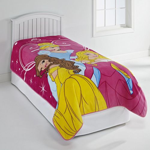  Franco Disney Princess Blanket Plush Oversized Throw 62 x 90