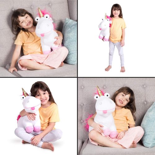  [아마존베스트]Franco Kids Bedding Super Soft Plush Cuddle Pillow, Fluffy Unicorn