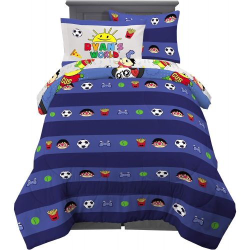  Franco Kids Bedding Soft Comforter and Sheet Set with Sham, 5 Piece Twin Size, Ryans World