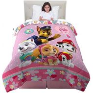 Franco Kids Bedding Super Soft Reversible Comforter, Twin/Full Size 72 x 86, Paw Patrol Pink