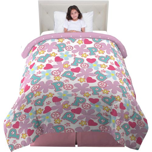  Franco Kids Bedding Super Soft Reversible Comforter, Twin/Full Size 72 x 86, Paw Patrol Pink