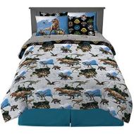 Franco Kids Bedding Super Soft Comforter and Sheet Set with Sham, 7 Piece Full Size, Jurassic World