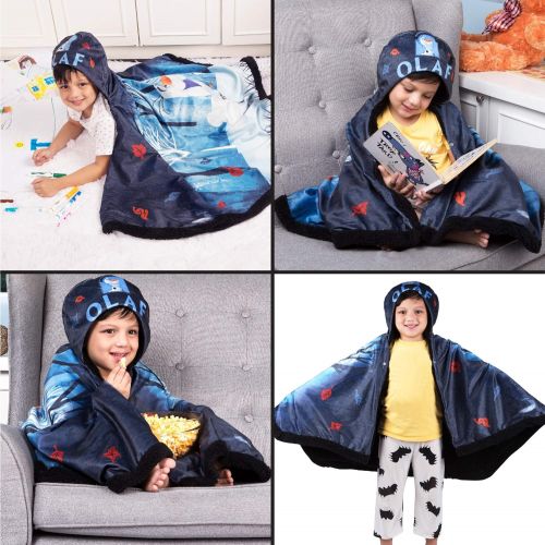  Franco Kids Bedding Super Soft and Cozy Snuggle Wrap Hoodie Blanket, 55 x 31, Jurassic World