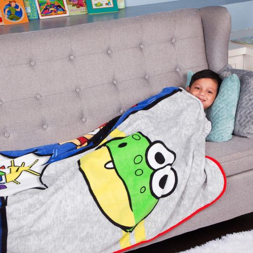  Franco Kids Bedding Super Soft Plush Microfiber Blanket, Twin/Full Size 62 x 90, Ryan’s World