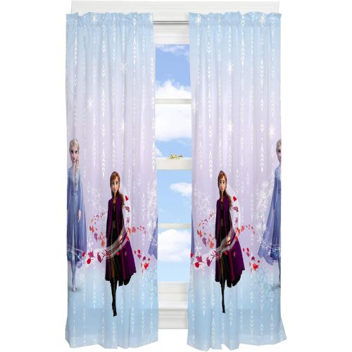  Franco Kids Window Curtain Panels Drapes Set, 82 in x 63 in, Disney Frozen 2