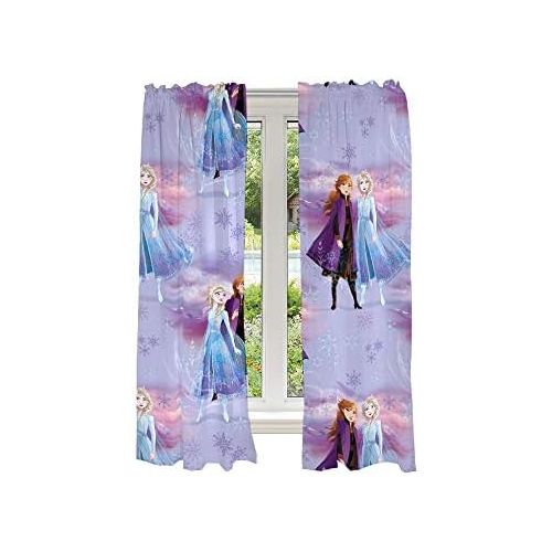  Franco Kids Room Window Curtains Drapes Set, 82 in x 63 in, Disney Frozen 2