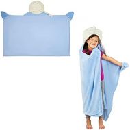 Franco Kids Bedding Super Soft and Cozy Wearable Hooded Throw, 30 in x 50 in, Disney Frozen 2