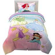 Franco Kids Bedding Super Soft Microfiber Comforter and Sheet Set, 4 Piece Twin Size, Disney Princess