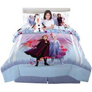 Franco Kids Bedding Super Soft Comforter with Sheets and Cuddle Pillow Bedroom Set, (6 Piece) Full Size, Disney Frozen 2