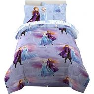 Franco Kids Bedding Super Soft Comforter and Sheet Set with Sham, 5 Piece Twin Size, Disney Frozen 2