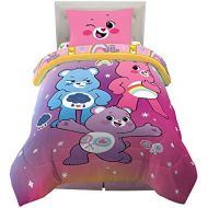 [아마존베스트]Franco Kids Bedding Super Soft Comforter and Sheet Set, 4 Piece Twin Size, Care Bears