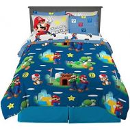 [아마존베스트]Franco Kids Bedding Super Soft Comforter and Sheet Set with Sham, 7 Piece Full Size, Mario
