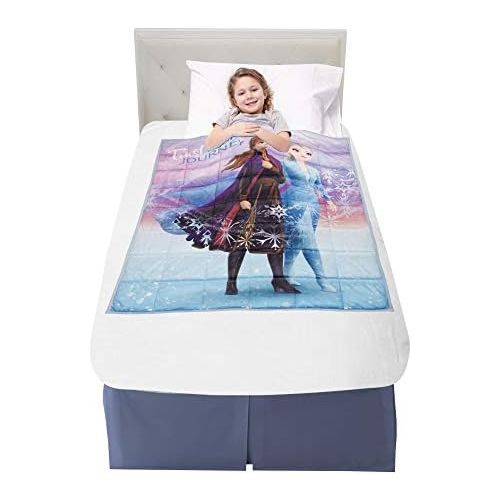  [아마존베스트]Franco Kids Bedding Super Soft Plush Weighted Blanket, 36 x 48 4.5lbs, Disney Frozen 2