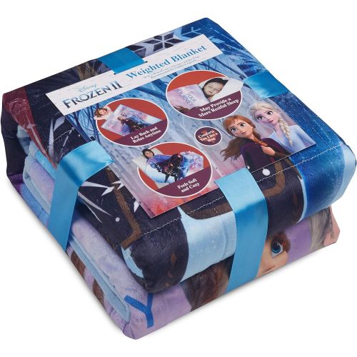  [아마존베스트]Franco Kids Bedding Super Soft Plush Weighted Blanket, 36 x 48 4.5lbs, Disney Frozen 2