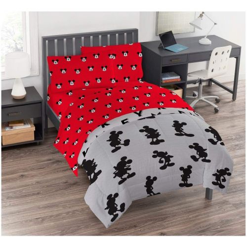  Franco Disney Mickey Mouse Twin Comforter and Sheet Set