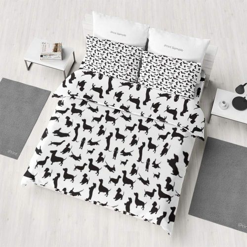  Franco iPrint Duvet Covers,Dog Lover,for Kids Boys Girls Reversible Bedding Sets(King)