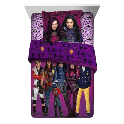  Franco Manufacturing Disney Descendants Comforter Sham Set 2 pieces Twin Full Size