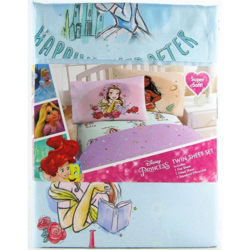  Franco Manufacturing Disney Princess Fairytales and Dreams Twin Sheet Set with Pillowcase