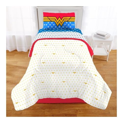  Franco Manufacturing Wonder Woman Girls Twin/Full Comforter and Sham Set