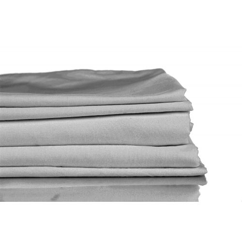  Francois et Mimi T1800QDG 1800 Thread Count Cotton-Rich Sheet Set, Queen, Dark Gray