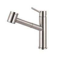 Franke FFPS3450 Steel Series Single Handle Pull-Out Kitchen Faucet, Stainless Steel