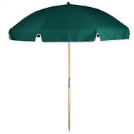 Frankford Umbrellas 6.5 ft. Fiberglass Commercial Grade Beach Umbrella with Ash Wood Pole & Acrylic Fabric
