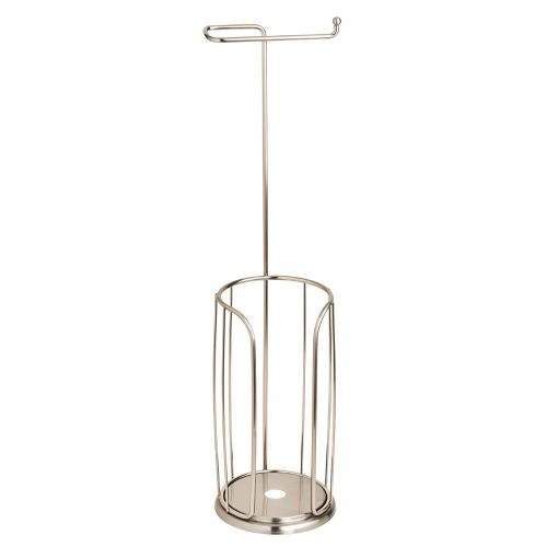  Franklin Brass Freestanding Toilet Paper Holder with Roll Reserve, Available in Multiple Colors