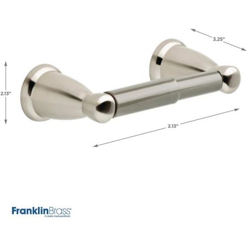  Franklin Brass Kinla 3-Piece Bath Hardware Towel Bar Accessory Set, Satin Nickel and Triple Towel Rack with Hooks and Kinla Robe Hook and Flat Top Round Knob