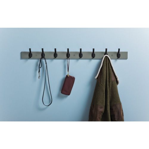  Franklin Brass R37832K-WGB-R Industrial Craftsman Hook Rack, 45 in. Warm Gray and Flat Black