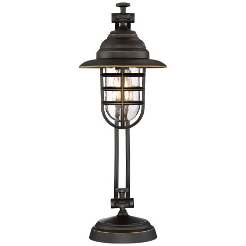  Franklin Iron Works Knox Oil-Rubbed Bronze Lantern Desk Lamp