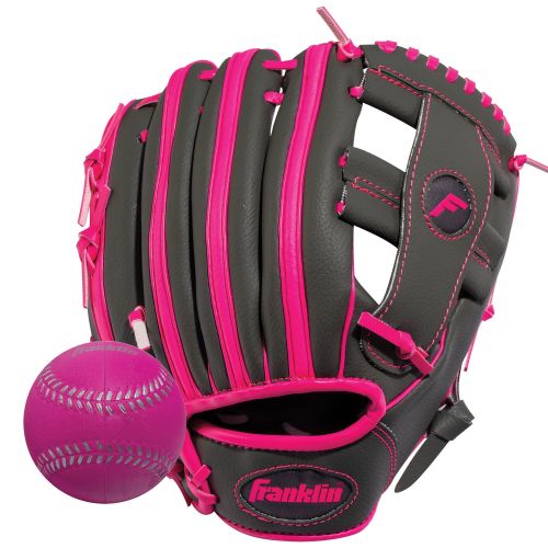  Franklin Sports 9.5 RTP Teeball Performance Glove and Ball Combo, Left Handed Thrower