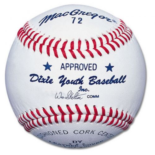  MacGregor 72 Official Dixie Youth Baseball - Set of 12