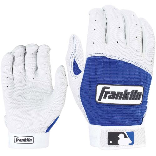 Franklin Sports Franklin Pro Classic Adult BaseballSoftball Batting Gloves - PearlRoyal - XXL