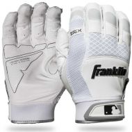 Franklin Sports Shok-Sorb X Batting Gloves - WhiteWhite - Adult Large