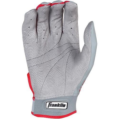  Franklin Sports Franklin CFX PRO Youth Batting Gloves - GreyRed Medium