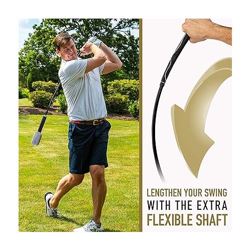 Franklin Sports Golf Swing and Tempo Trainer -Improve Swing Mechanics Flexibility Balance Strength and Tempo