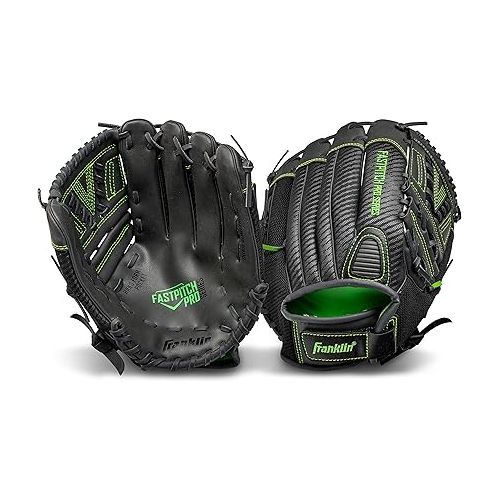  Franklin Sports Fastpitch Pro Series Softball Gloves - Right or Left Hand Throw - Adult and Youth Sizes - 11in, 11.5in, 12in, 12.5in and 13in Size Mitts