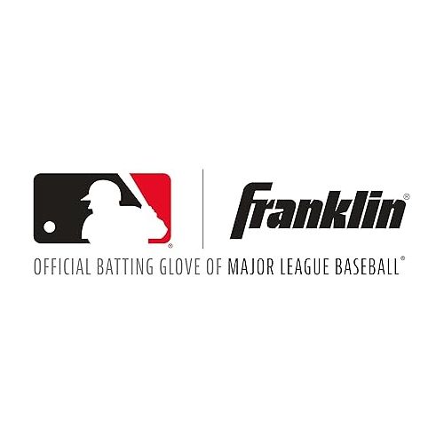  Franklin Sports MLB Baseball Batting Gloves - Shok-Sorb X Batting Gloves for Baseball + Softball - Adult + Youth Padded Non-Sting Batting Glove Pairs - Multiple Colors + Sizes