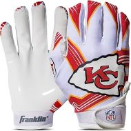 Franklin Sports Youth NFL Football Receiver Gloves - Kids Football Gloves Pair - NFL Team Logos and Silicone Palm - All Youth Sizes - Great Game Gear + Football Costume Accessory