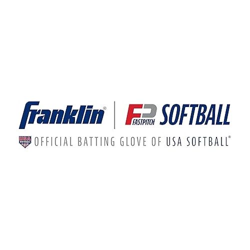  Franklin Sports USA Softball Women's Softball Batting Gloves - CFX Pro Fastpitch + Slowpitch Girls Batting Gloves - Adult + Youth Batting Glove Pairs