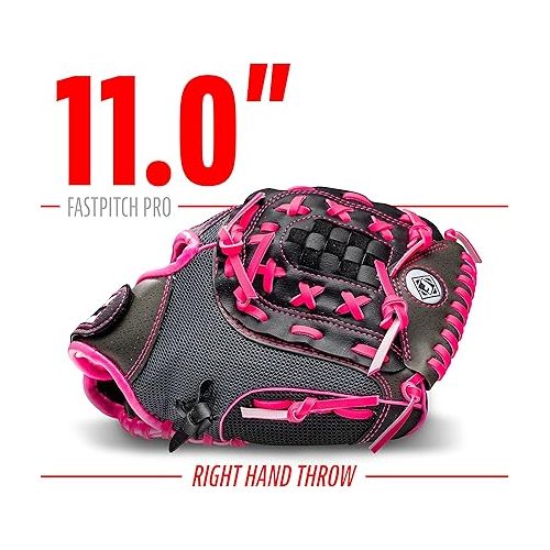  Franklin Sports Girls Softball Glove - Women's Windmill Fastpitch + Slowpitch Softball Glove