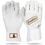 Franklin Sports MLB Batting Gloves - Infinite Powerstrap Baseball + Softball Batting Gloves -Durable Full Wrap Cage Practice Gloves - Reinforced Wrist + Heavy Duty Leather