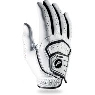 Franklin Sports Golf Glove - Pro Golf Gloves - Premium Leather Golfing Glove - Maximum Grip - White - Black