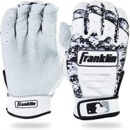 Franklin Sports Adult MLB CFX Pro Digi Series Batting Gloves, Pearl/Black, Small