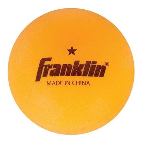  Franklin Sports Ping Pong Balls - Bulk Pack of Official Size + Weight 40mm Table Tennis Balls - White + Orange - One Star Professional Ping Pong Balls - Durable Ping Pong Balls - 144 Ball Bulk Pack